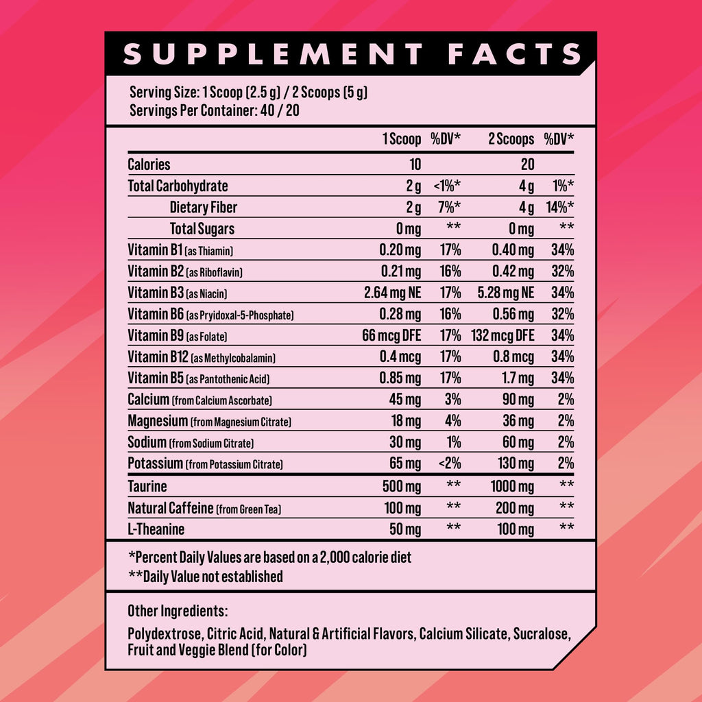 Advanced Energy - Energy Boosting Formula with Electrolytes for Hydration - L-Theanine to Combat Jitters - Sugar Free & Keto Friendly - No Maltodextrin (40 Servings) (Rocket Pop)