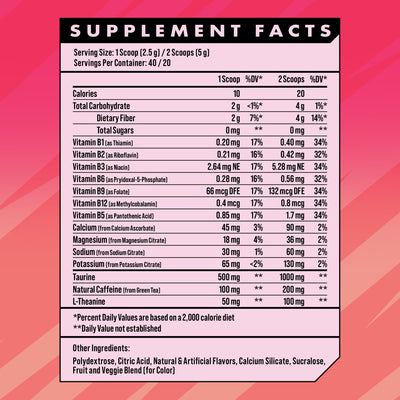 Advanced Energy - Energy Boosting Formula with Electrolytes for Hydration - L-Theanine to Combat Jitters - Sugar Free & Keto Friendly - No Maltodextrin (40 Servings) (Rocket Pop)