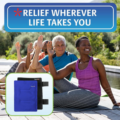 Reusable Ice Pack - 14x6 Hot/Cold Gel for Shoulder, Knee, Back, Ankle Relief