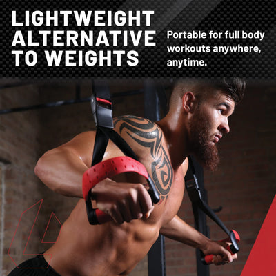 Lifeline Jungle Gym XT Body Weight Suspension Trainer System – Patented Split Anchor, Full-Body Workout, Lightweight Home Suspension Training Kit for Home Gym, Workout Equipment