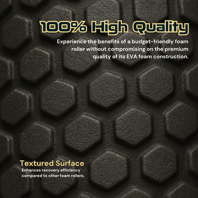 Fitizen Foam Roller – Muscle Massage Rehab Stiff Back Pain Physical Therapy Deep Tissue Firm Exercise Equipment Home Gym Stress Yoga Pilates for The Fit Citizen by FitNation