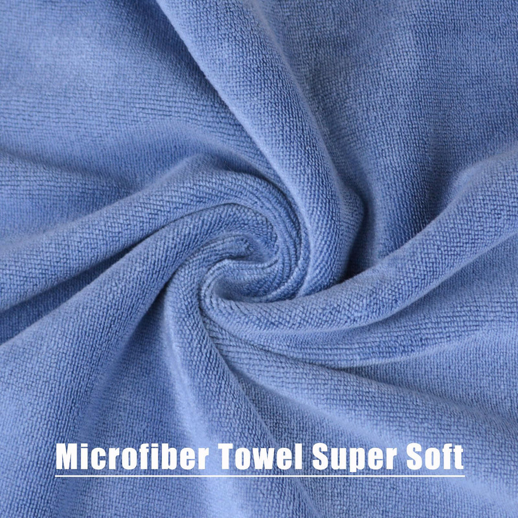 Microfiber Gym Towels Bigger Size Super Soft for Exercise Fitness, Sports, Workout, 380-GSM 15-Inch x 31-Inch Quick-Drying Towels (3 Pack, Grey+Blue+Purple)