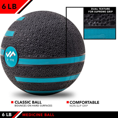 JFIT Medicine Exercise Ball with Dual Texture