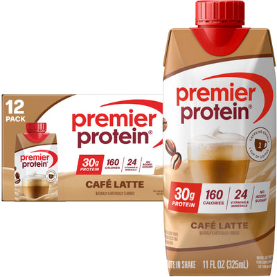 Premier Protein Shake, Vanilla, 30g Protein, 1g Sugar, 24 Vitamins & Minerals to Support Immune Health, 11 fl oz, Pack of 12 (Packaging May Vary)