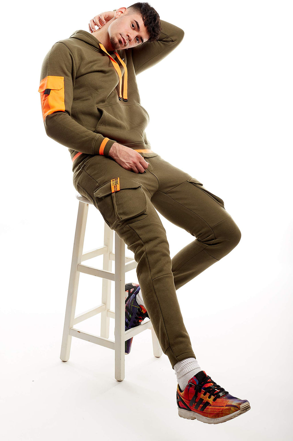 SCREENSHOT Sports Mens Premium TechFleece Fashion Hoodie - Athletic Jogger Fitness Workout Gym Jacket