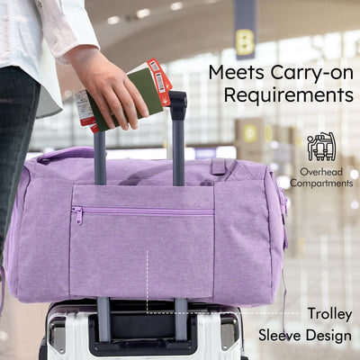 Gym Bag for Men with 2 Upgraded Bottle Holders Convertible Duffle Bag and Gym Backpack Waterproof Sports Bags with Shoes Compartment and Wet Pocket - Black