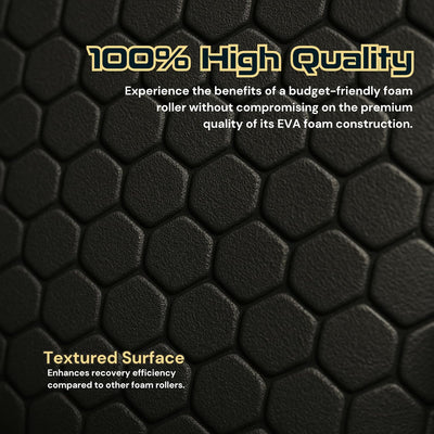 Fitizen Foam Roller – Muscle Massage Rehab Stiff Back Pain Physical Therapy Deep Tissue Firm Exercise Equipment Home Gym Stress Yoga Pilates for The Fit Citizen by FitNation