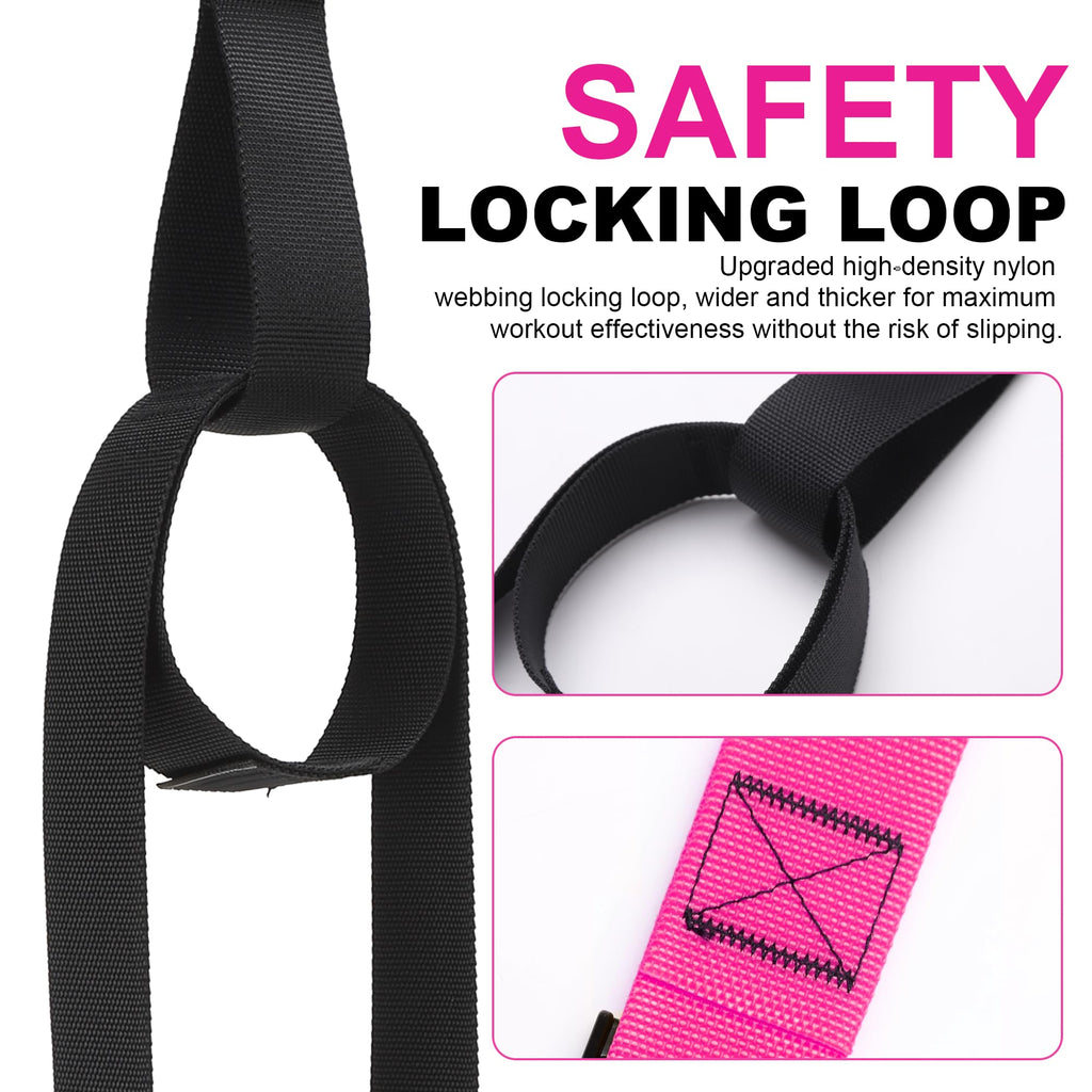 Home Resistance Training Kit | Full-Body Workout with Suspension Trainer Straps, Door Anchor, Handles, and Carrying Bag | Complete Home Gym Equipment