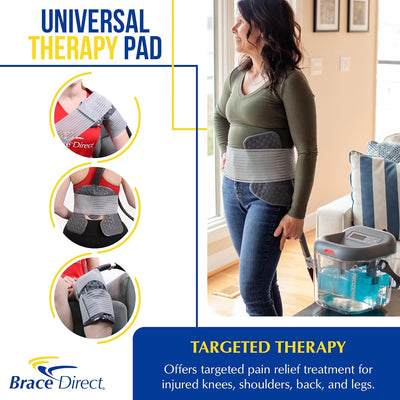 Brace Direct FrozenHeat Therapy Device – Digital Hot & Cold Water Circulation Unit for Sports Injury, Arthritis – Ice Machine for Knee, Hip, Back, Shoulder, Ankle Pain Relief – with Universal Pad
