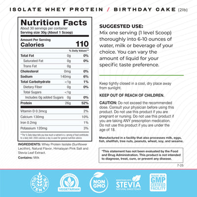 Muscle Feast Grass-Fed Whey Protein Isolate, All Natural Hormone Free Pasture Raised, Whey Isolate Protein Powder for Men and Women, Clean, Non-GMO & Gluten-Free, Isolate Protein - Unflavored, 5lb