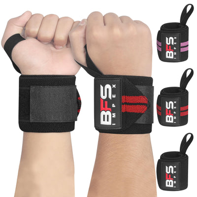 Wrist Wraps for Weightlifting,18” Premium Quality Wrist Straps for Weightlifting,Weight Lifting Wrist Wraps with Thumb Loop for Curls Dips,Powerlifting Weight Training Men Women