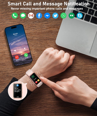 Smart Watch Fitness Tracker with 24/7 Heart Rate, Blood Oxygen Blood Pressure Monitor Sleep Tracker 120 Sports Modes Activity Trackers Step Calorie Counter IP68 Waterproof for Andriod iPhone Women Men