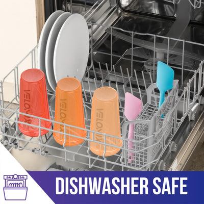 VELOMIX -4 PACK- 28 oz Protein Shaker Bottle for Protein Mixes - 4x Wire Whisk | Leak Proof Shaker Cups for Protein Shakes | Protein Shaker Bottle Pack | Protein Shake Cup (Brown)