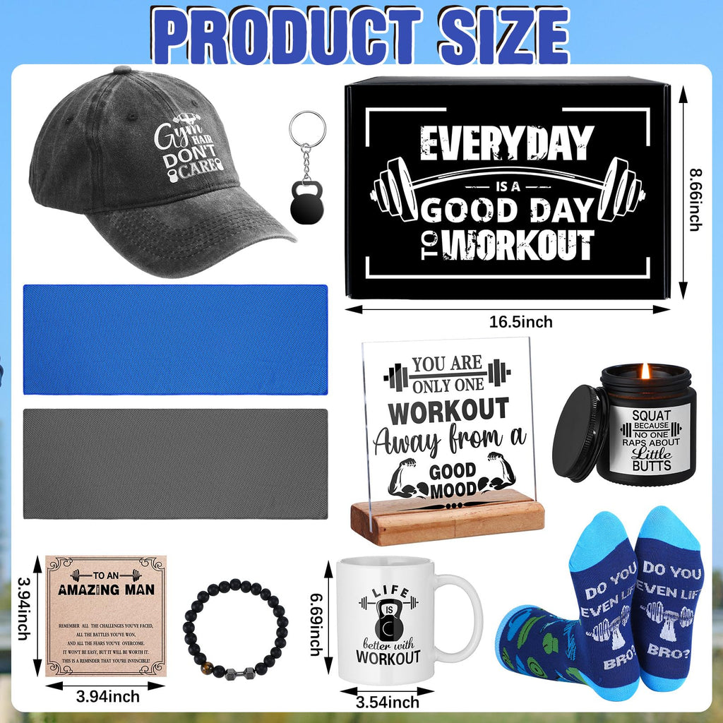 Coume 11 Sets Fitness Gifts for Women Cross Gifts Pink Workout Presents Country Christmas Gym Marathon Running Presents(Cute Style)