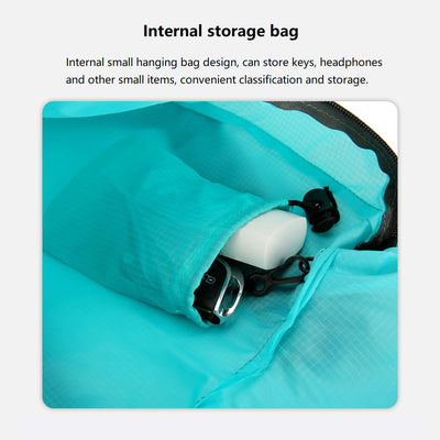 16L Lightweight Foldable Hiking-Backpack Small Packable-Daypack For Travel,Ultralight Water-Resistant Gym Bag Men Women Easy Carry-on (Royal Blue)