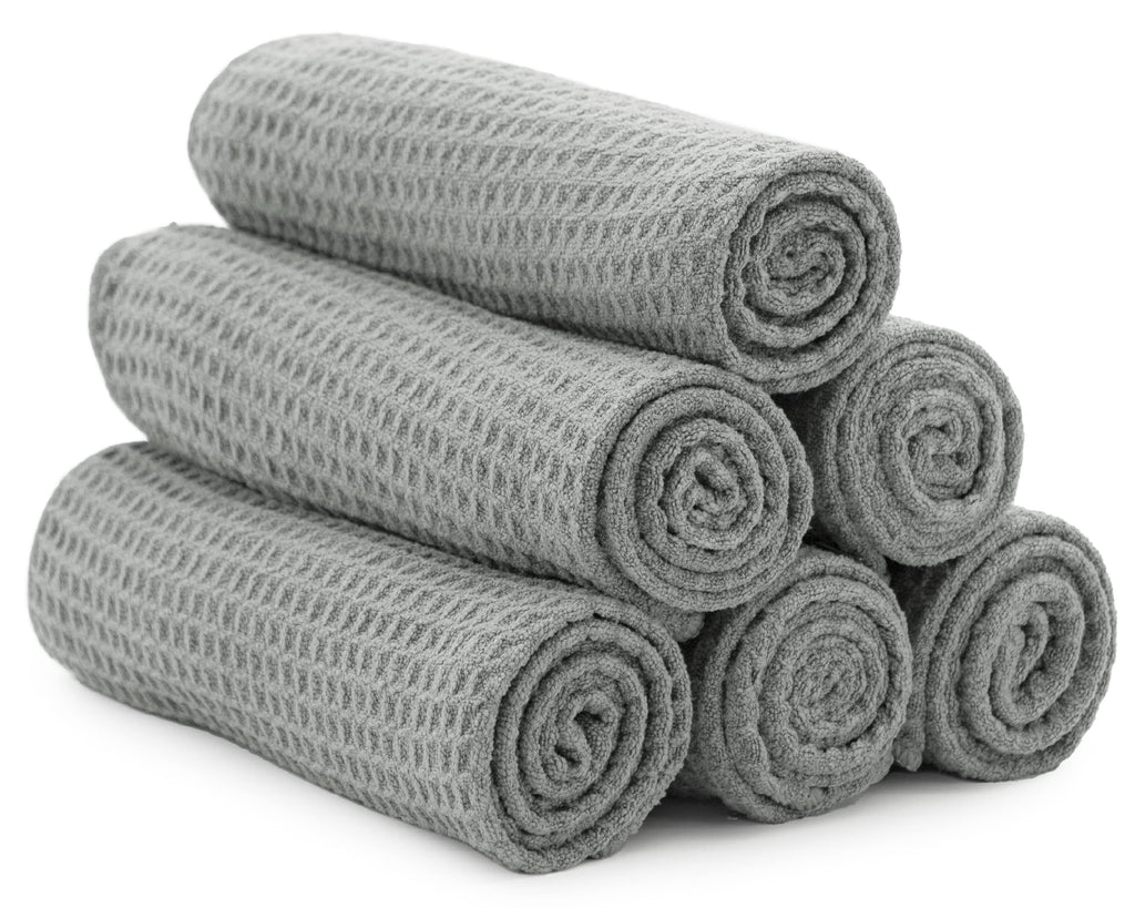 S&T INC. Microfiber Gym Towels, Yoga Towel for Home and Gym Bag, 16 Inch x 27 Inch, 6 Pack