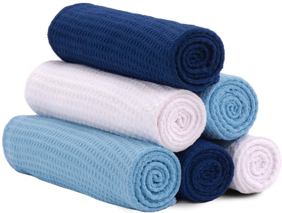 S&T INC. Microfiber Gym Towels, Yoga Towel for Home and Gym Bag, 16 Inch x 27 Inch, 6 Pack