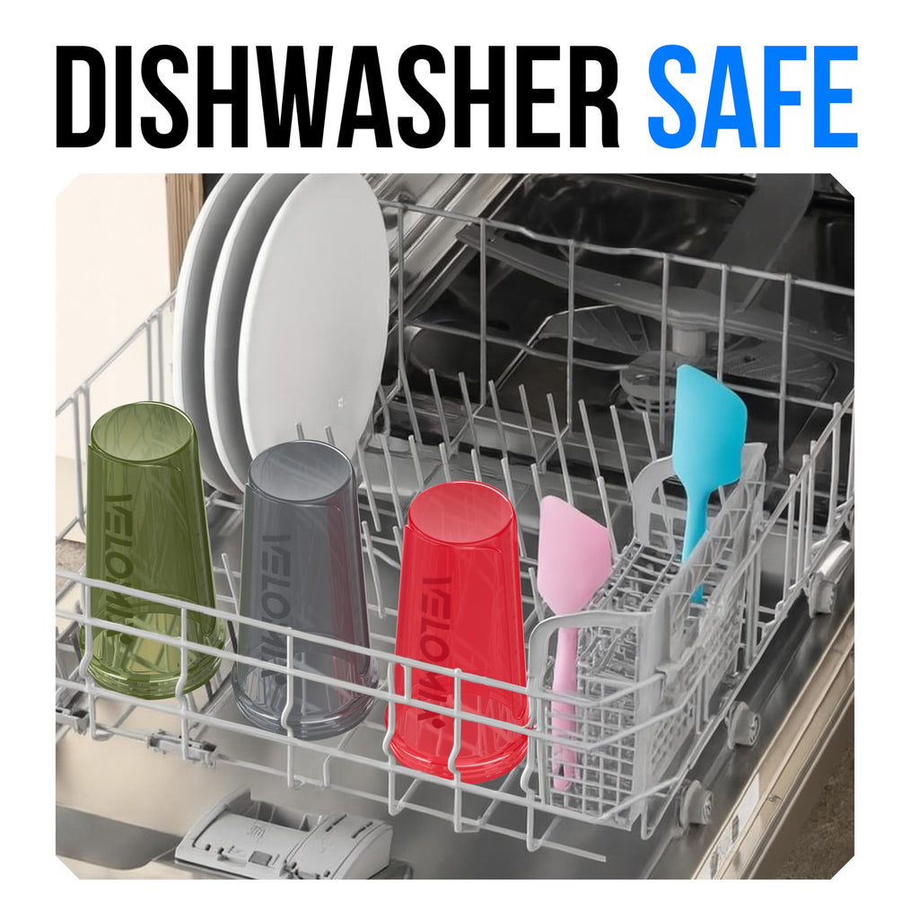 VELOMIX -6 PACK- 28 oz Protein Shaker Bottle for Protein Mixes - 6x Wire Whisk | Leak Proof Shaker Cups for Protein Shakes | Protein Shaker Bottle Pack | Protein Shake Cup (Earth Tones Collection)