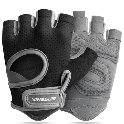 VINSGUIR Workout Gloves for Women and Men, Breathable Weight Lifting Gloves for Gym Exercise, Fitness, Training, and Cycling, with Excellent Grip and Cushion Pads