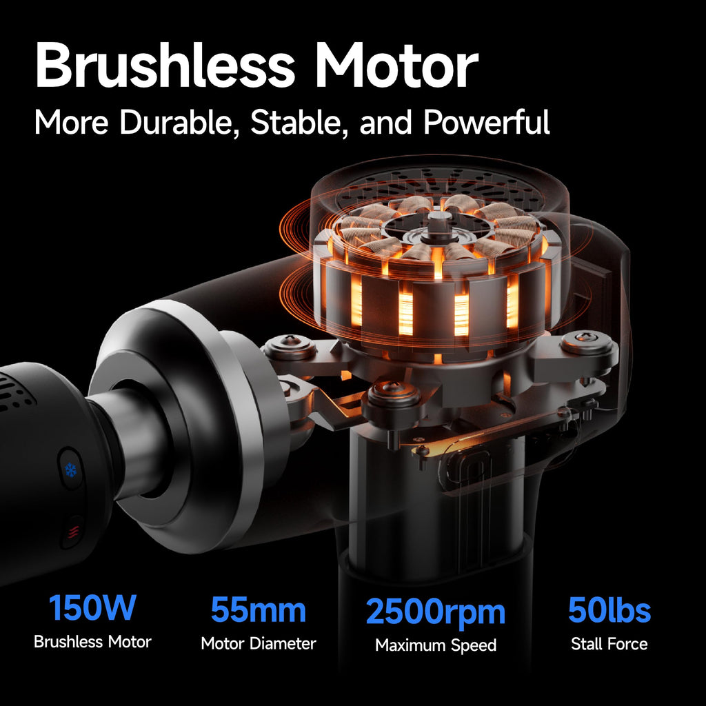 Percussion Massage Gun Deep Tissue with Heat and Cold, Portable Handheld Muscle Massager, Percussion Back Body Masajeador 12mm Amplitude for Athletes, Runner, Gifts for Men Women