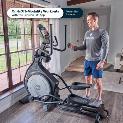 Echelon Ellipse Series – Light Commercial-Grade Ellipticals for Full-Body, Low-Impact Cardio with 32 Resistance Levels, 15 Incline Levels, 20” Stride, and 325 LB Weight Capacity
