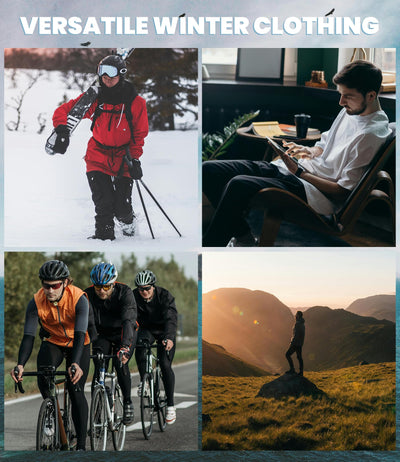 Thermal Underwear for Men Long Johns Set - Fleece Lined Base Layer for Cold Weather Winter Clothes