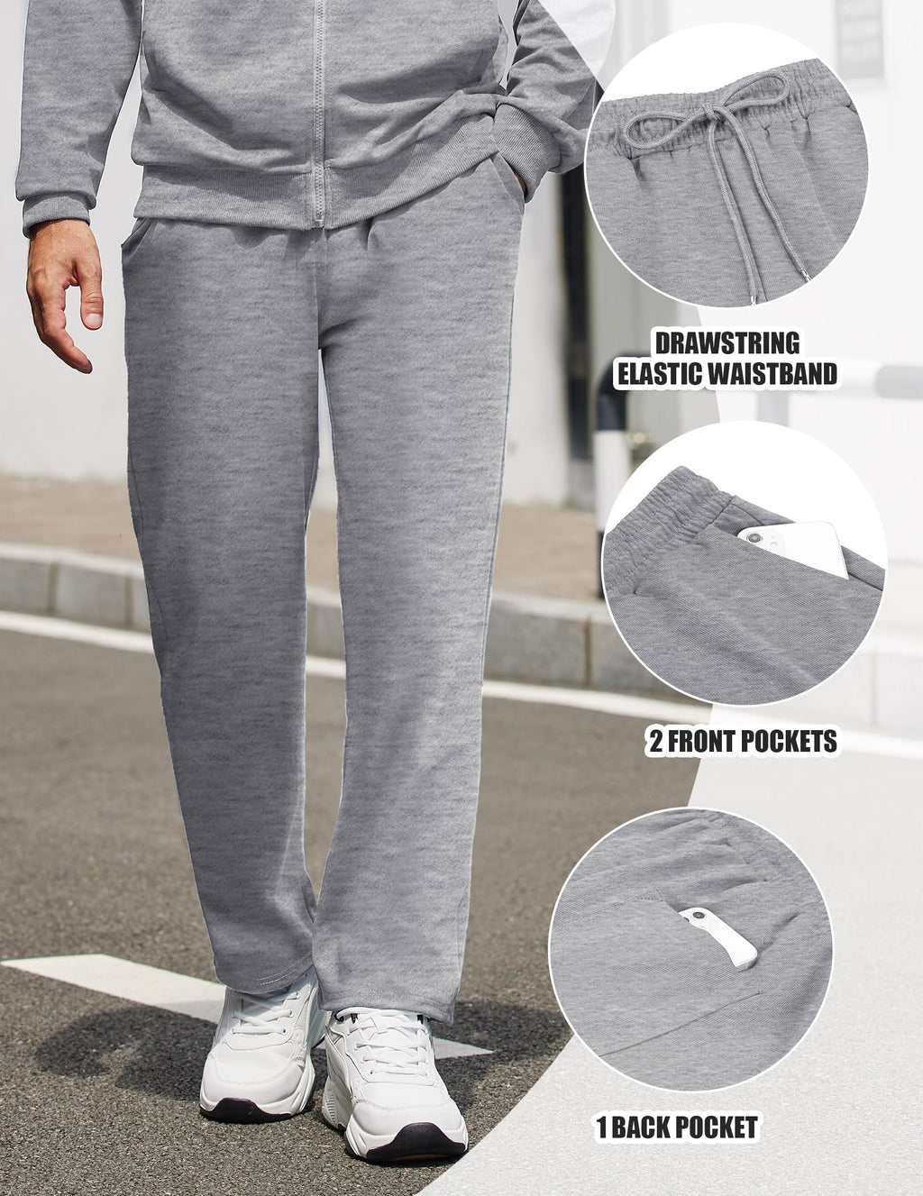 COOFANDY Men's Tracksuits Casual Sweatsuit 2 Piece Full Zip Athletic Jogging Suit Sets Sport Sweat Suit
