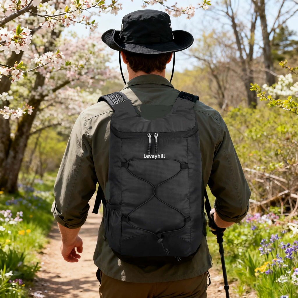 16L Lightweight Foldable Hiking-Backpack Small Packable-Daypack For Travel,Ultralight Water-Resistant Gym Bag Men Women Easy Carry-on (Royal Blue)