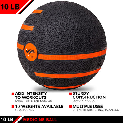 JFIT Medicine Exercise Ball with Dual Texture