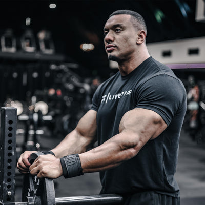 Heavy Duty Premium Wrist Wraps, More Elasticity, Reinforced Stitching, Extra Wide Strap, Strong Thumb Loop, Larry Wheels Weightlifting Wraps