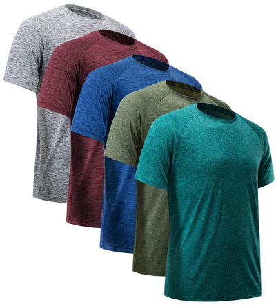 CE' CERDR Mens Workout Shirts Quick Dry Performance Short Sleeve Athletic Shirts