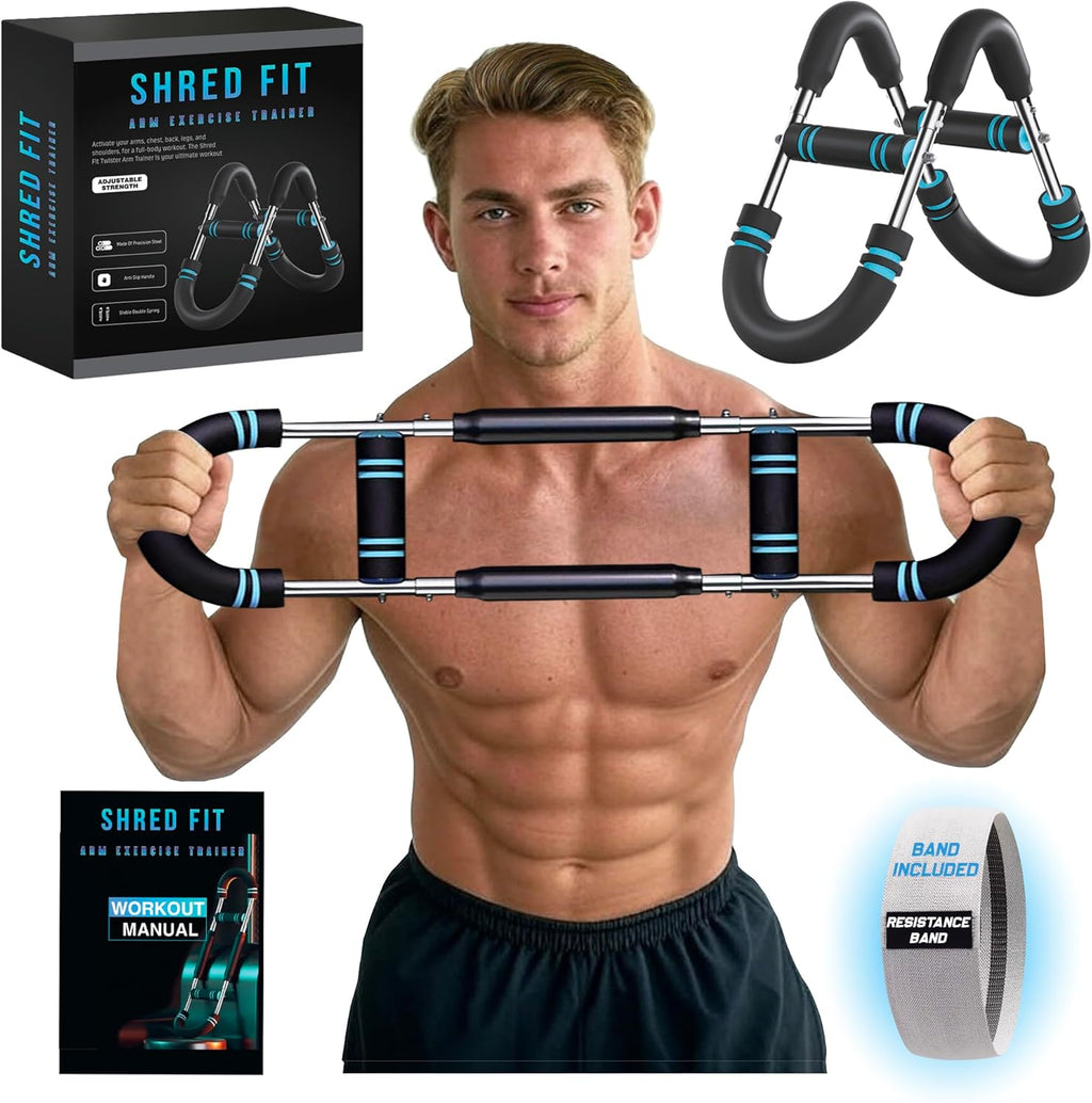 Twister Arm Trainer – Adjustable Forearm Strengthener – Exercise Equipment for Men & Women – Chest Workout Equipment – Portable Spring Resistance – Home Workout Suspension Trainer – 40-90lb
