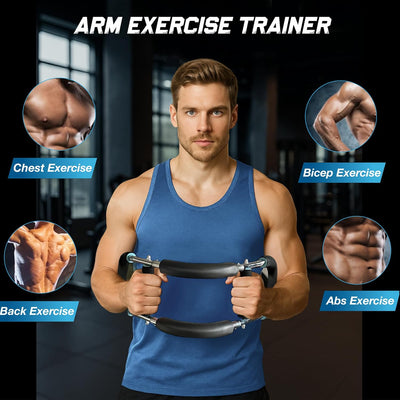 Twister Arm Trainer – Adjustable Forearm Strengthener – Exercise Equipment for Men & Women – Chest Workout Equipment – Portable Spring Resistance – Home Workout Suspension Trainer – 40-90lb