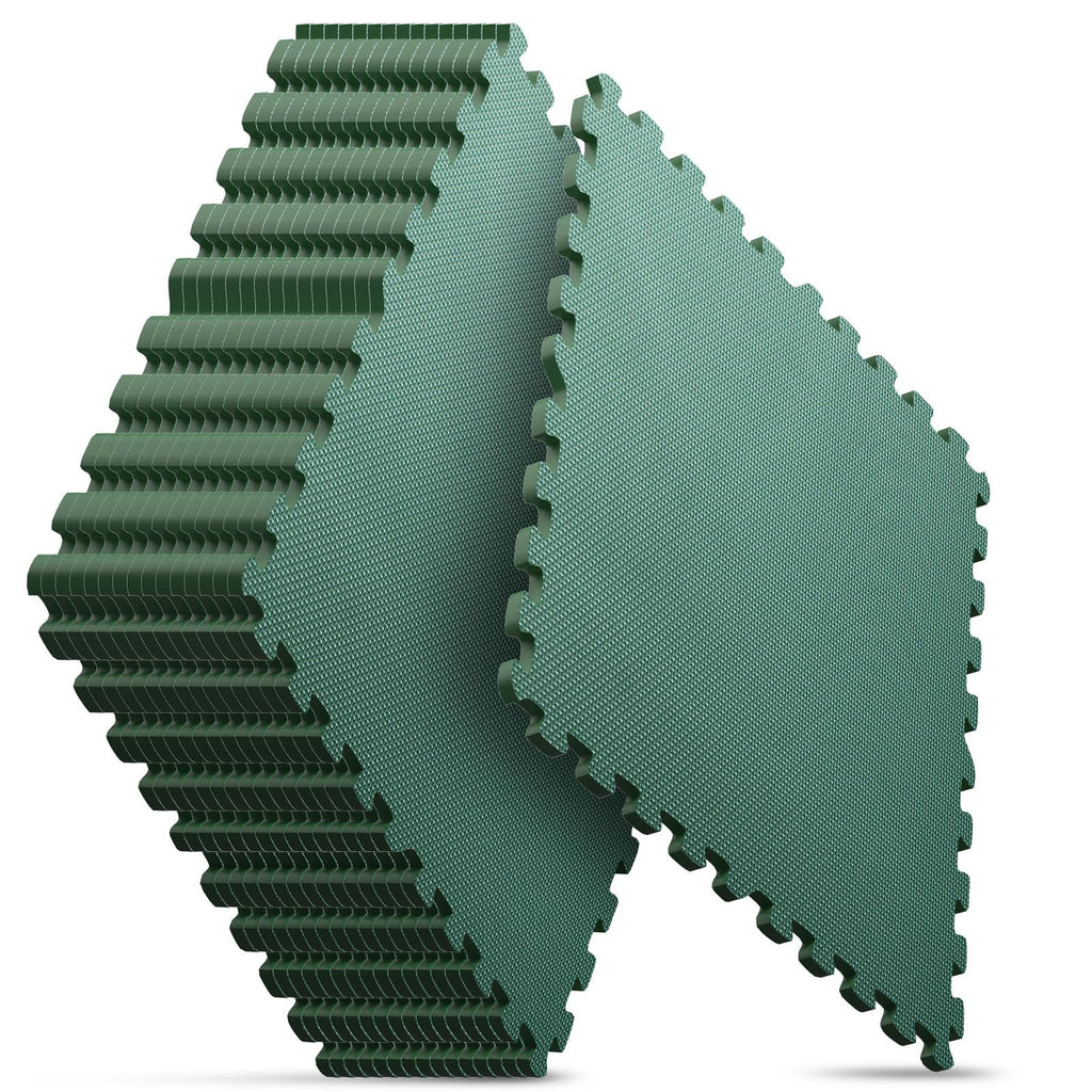 Home Gym Mat, Puzzle Exercise Mat, EVA Interlocking Foam Floor Tiles for Home Workout Equipment and Kids' Play Areas - Grey, 24 in x 24 in x ½ in - 12 Tiles (Grey, 12 Pack, 48 SQ FT)