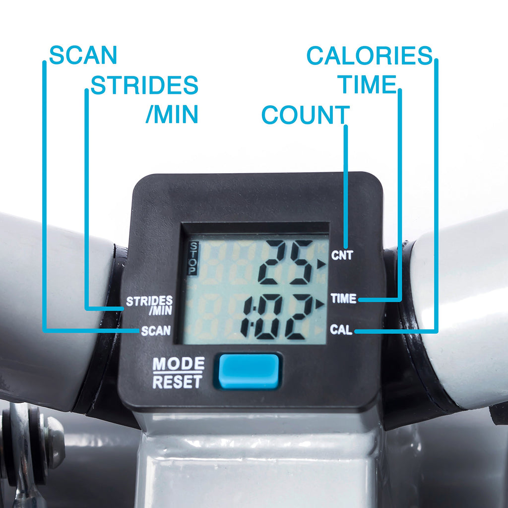 Efitment Mini Stepper Steppers for Exercise at Home Stair Step Cardio Thigh Master Workout Equipment Fitness Pedal Exerciser Non-Slip Pedals with Resistance Bands LCD Digital Monitor Climber