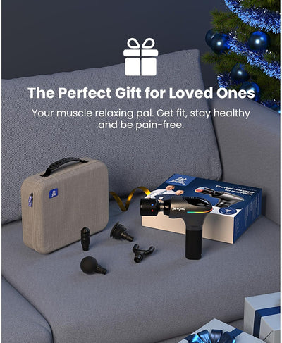 BOB AND BRAD A2 Pro Massage Gun with Heat and Cold Therapy, FSA Eligible/HSA Eligible, Professional Percussion Massage Gun Deep Tissue for Home Gym, Portable Muscle Massager with Force Sensor Light