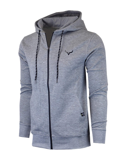 SCREENSHOT Sports Men's Gym Workout Full-Zip Hooded Active Sweatshirt