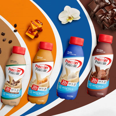 Premier Protein Shake, Chocolate, 30g Protein 1g Sugar 24 Vitamins Minerals Nutrients to Support Immune Health, 11.5 fl oz (Pack of 12)