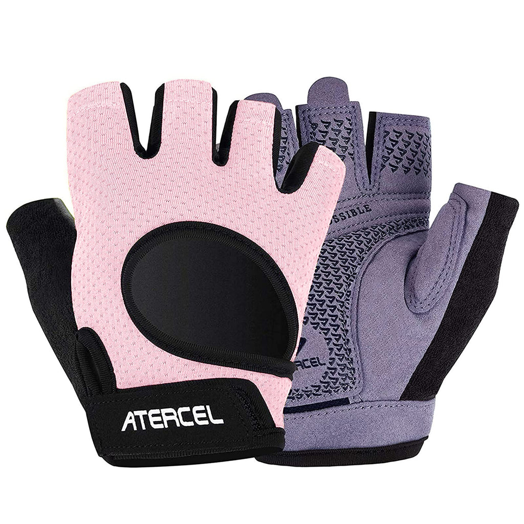 ATERCEL Weight Lifting Gloves Full Palm Protection, Workout Gloves for Gym, Cycling, Exercise, Breathable, Super Lightweight for Mens and Women