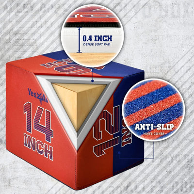 Yes4All 3-in-1 Soft-Padded Plyo Box With Wooden Core, Non-Slip Multi-Use Cushioned Plyometric Jump Box with Vinyl Cover for Jumping, Conditioning, Strength Training