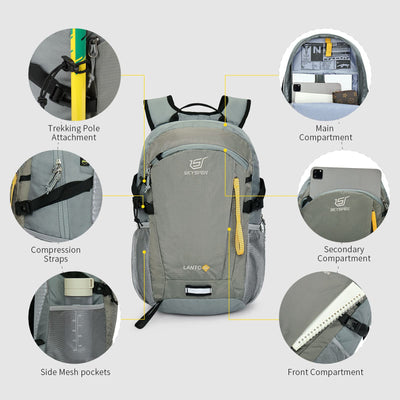 SKYSPER Small Hiking Backpack, 20L/30L Lightweight Travel Backpacks Hiking Daypack for Women Men