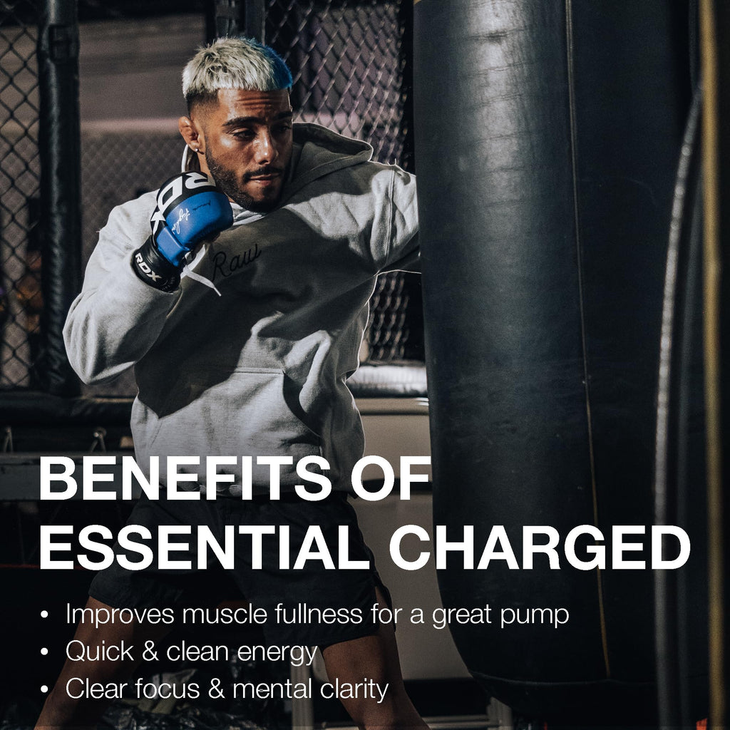 RAW Nutrition - Essential Pre - Chris Bumstead Pre Workout Formula, Sports Nutrition Pre-Workout Powders | Men & Womens Drink, Energy Powder for Working Out (Peach Mango)