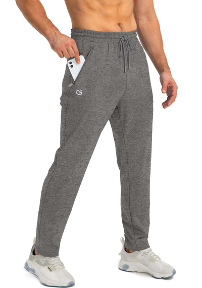 G Gradual Men's Sweatpants with Zipper Pockets Tapered Joggers for Men Athletic Pants for Workout, Jogging, Running