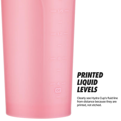 Hydra Cup ProFlow [2 Pack] 28 oz Shaker Bottles for Protein Shakes, Shaker Cups with Ball Blender Whisk, Shaker Bottle with Handle, Travel To Go, BPA Free (Black & Grey, 28oz)