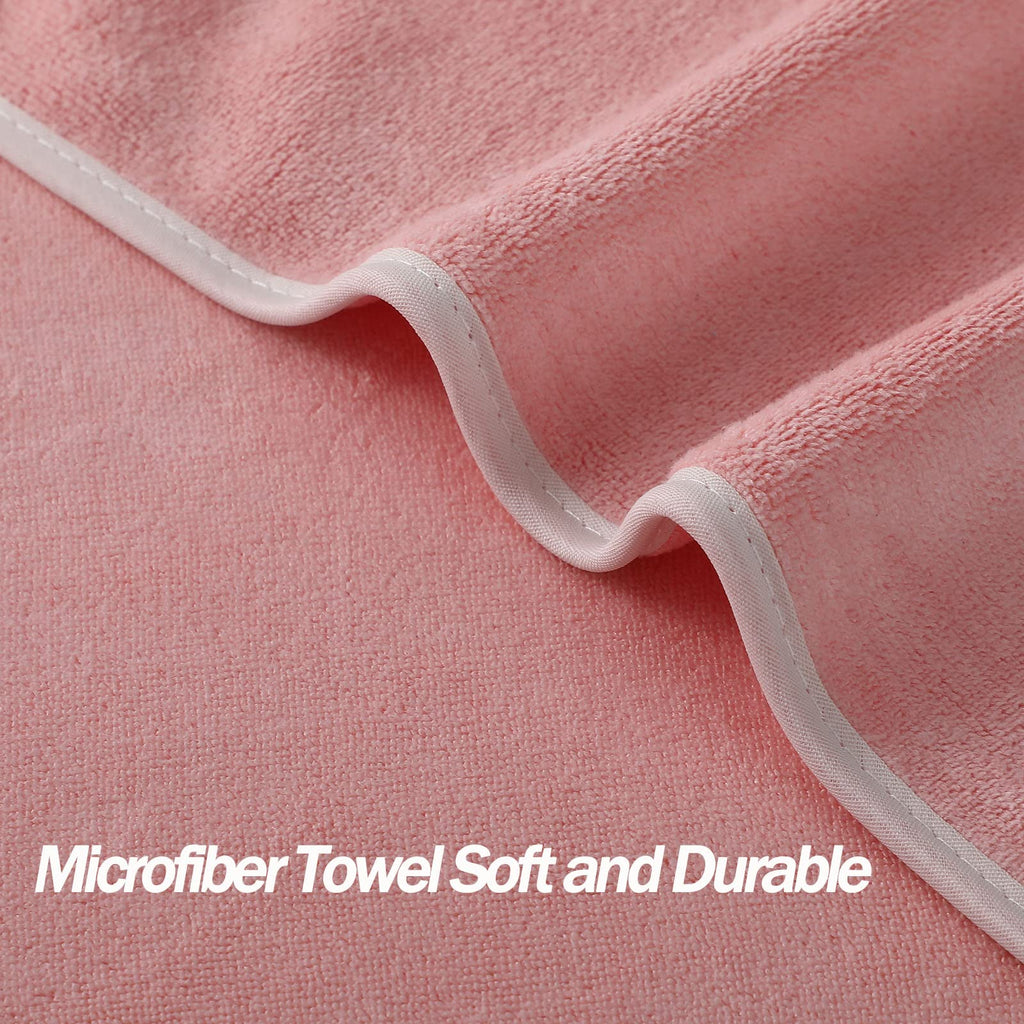 Microfiber Gym Towels Bigger Size Super Soft for Exercise Fitness, Sports, Workout, 380-GSM 15-Inch x 31-Inch Quick-Drying Towels (3 Pack, Grey+Blue+Purple)