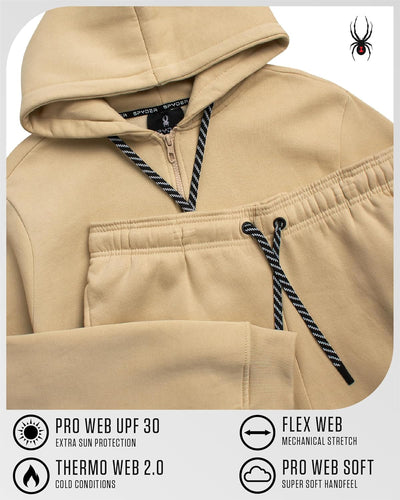 Spyder Mens Tracksuit - 2 Piece Sweatsuit for Men with Zip Up Hoodie & Jogger Sweatpants, Track Suit for Jogging or Warm Up