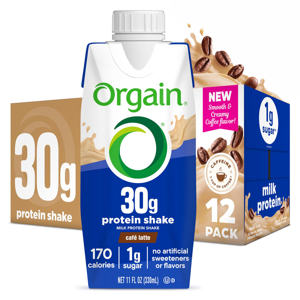 Orgain 30g High Protein Shake, Dairy Isolate Milk Protein, Vanilla Bean, 5g BCAAs, 1g Sugar Per Serving, Meal Replacement, Ready to Drink, Keto Friendly, Gluten-Free 11 Fl Oz (Pack of 12)
