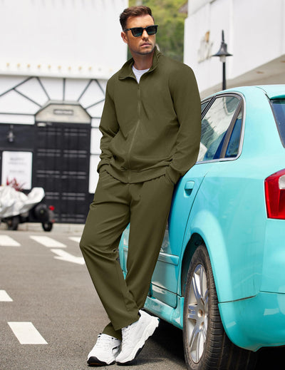 COOFANDY Men's Tracksuits Casual Sweatsuit 2 Piece Full Zip Athletic Jogging Suit Sets Sport Sweat Suit