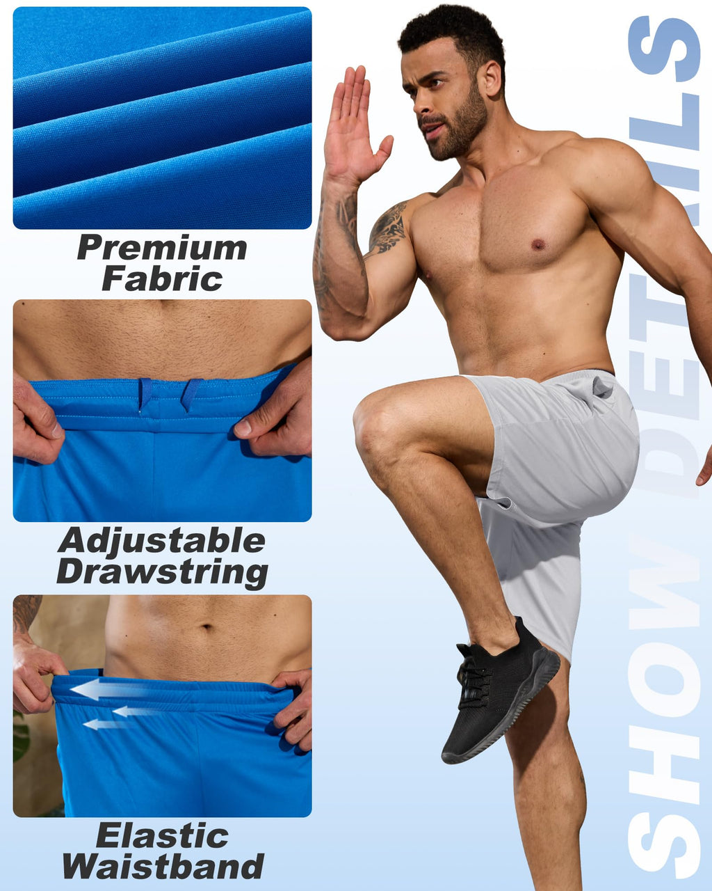 BALENNZ 7 Pack Mens Basketball Shorts with Pockets Mens Shorts Athletic Gym Workout Running Quick Dry Activewear