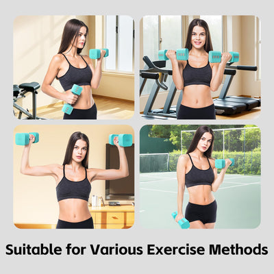 20LBS Adjustable Dumbbell Set, 4 in 1 Free Weights Dumbbells Set for,4lb 6lb 8lb 10lb, with Metal Non Slip Handle，Quick Change，Home Gym Strength Training Equipment for Men and Women